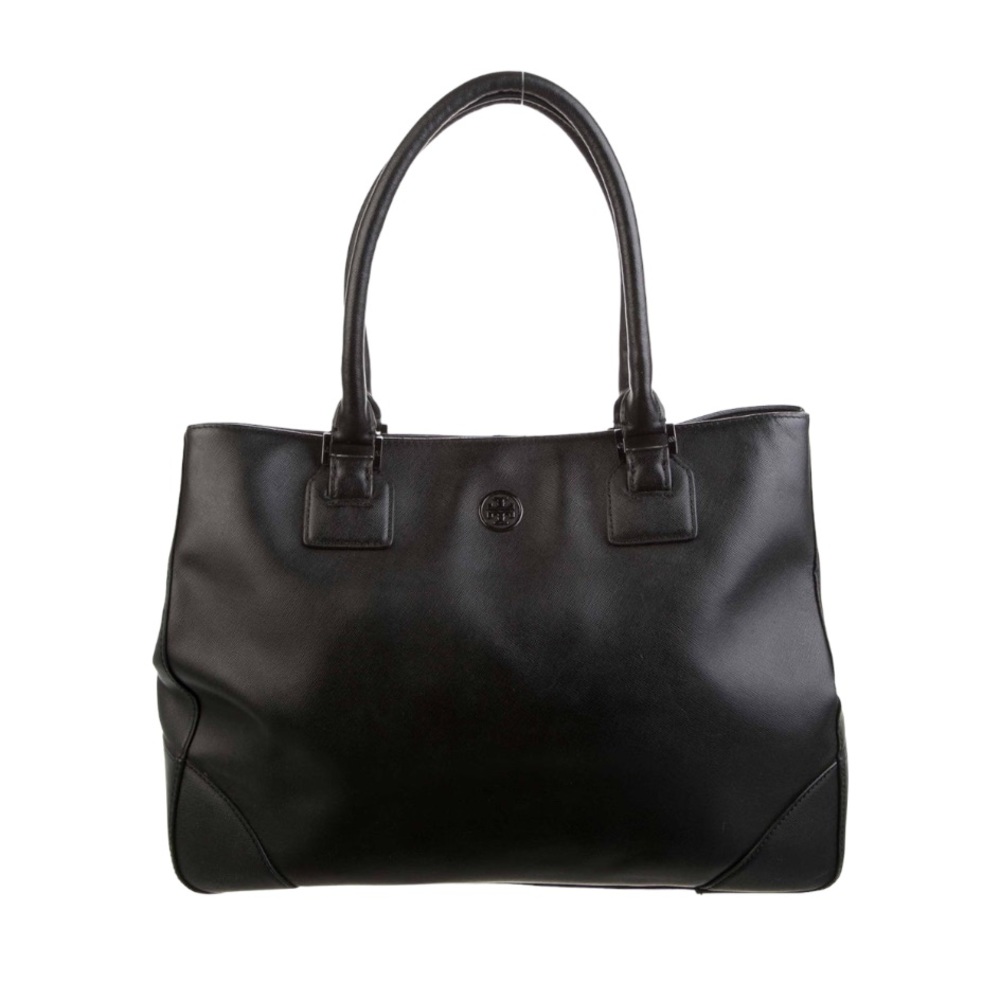 Tory Burch Robinson Hudson’s Bay Expandable Tote in Black. Pristine Condition.